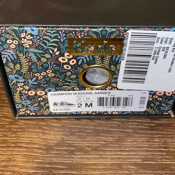 Keds & Rifle Paper Co collab Champion Sneaker size 2 VGUC - Picture 4 of 4